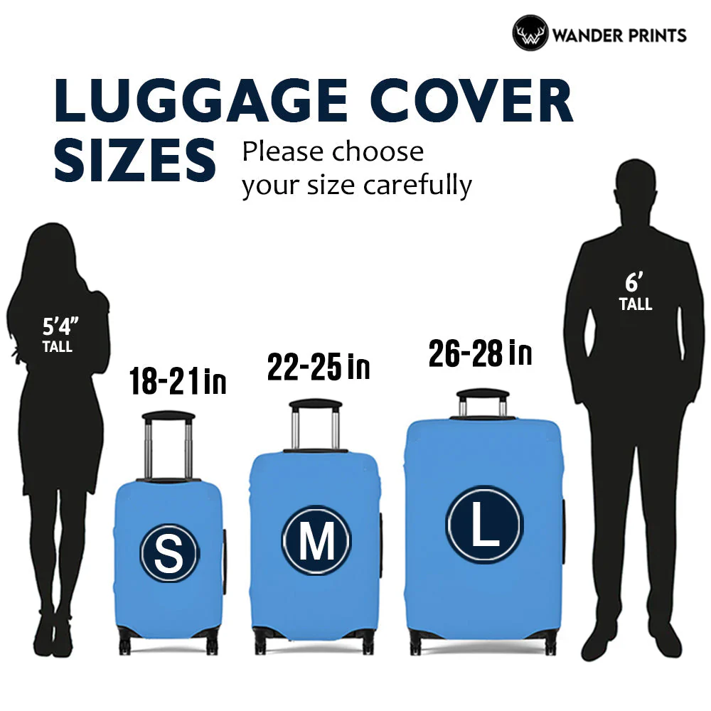 Not All Who Wander Are Lost - Gift For Travel Lovers - Personalized Custom Luggage Cover - Image 6
